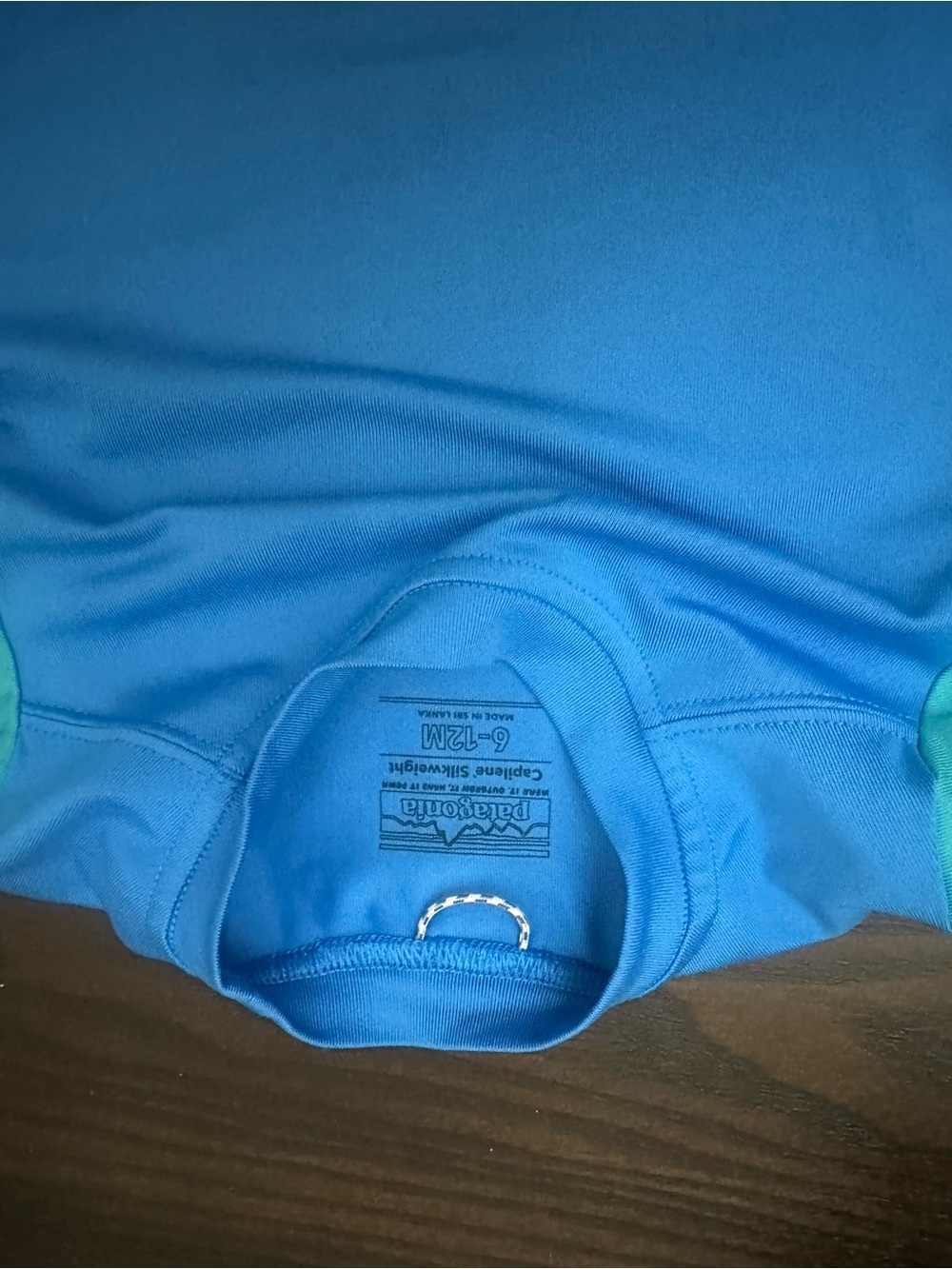 Patagonia Blue and Teal Kids Long-Sleeve Rashguard - Picture 3 of 3